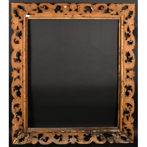 314 - 19th Century Italian School. A Carved Giltwood Florentine Frame, rebate 47.25