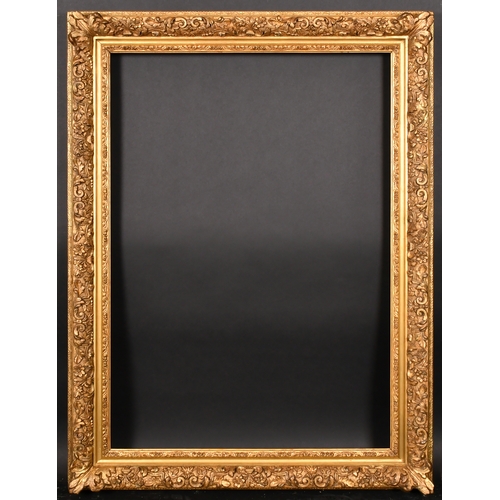 326 - 19th Century English School. A Gilt Composition Frame, with swept corners, rebate 39