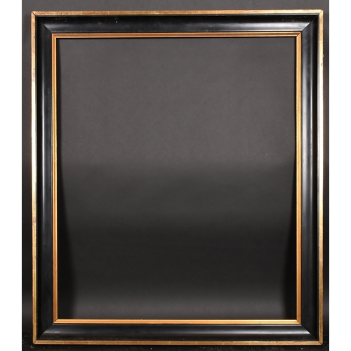 328 - 20th Century European School. A Black Hollow Frame, with gold inner and outer edging, rebate 38.5