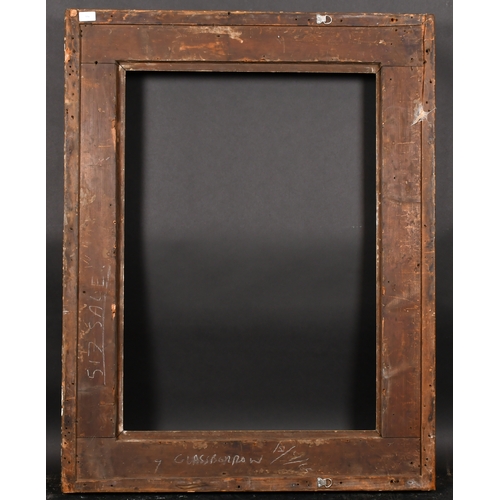 336 - Early 19th Century English School. A Gilt Composition Hollow Frame, with shell design corners, rebat... 