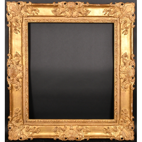 337 - 20th Century English School. A Gilt Composition Frame, with swept centres and corners, rebate 34.5