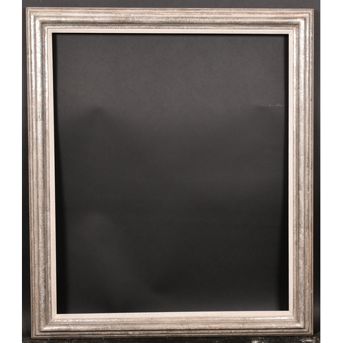 358 - 20th Century English School. A Silvered Composition Frame, with a white slip, rebate 29.75