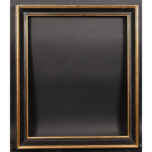 368 - 20th Century English School. A Black and Gilt Composition Frame, rebate 27.75