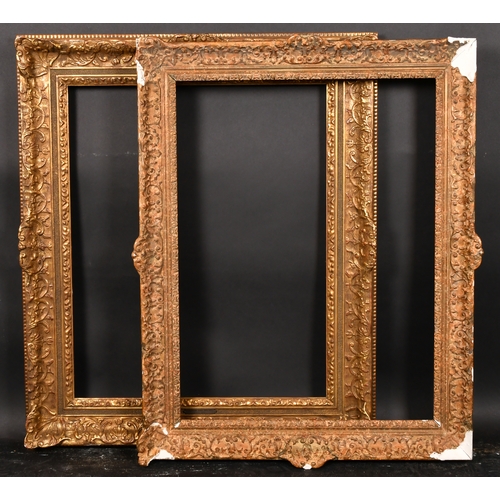 374 - 20th Century European School. A Gilt Composition Frame, with swept centres and corners, rebate 26.75... 