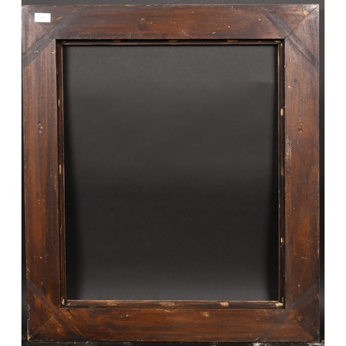 379 - 20th Century English School. A Black and Gilt Composition Reverse Frame, rebate 25.25