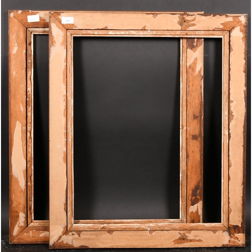 384 - 19th Century English School. A Fine Pair of Bird's Eye Maple Frames, with gilt slips, rebate 24.75