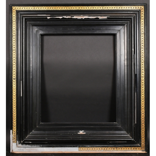 392 - 20th Century European School. A Black Frame, with gilt edging, rebate 24