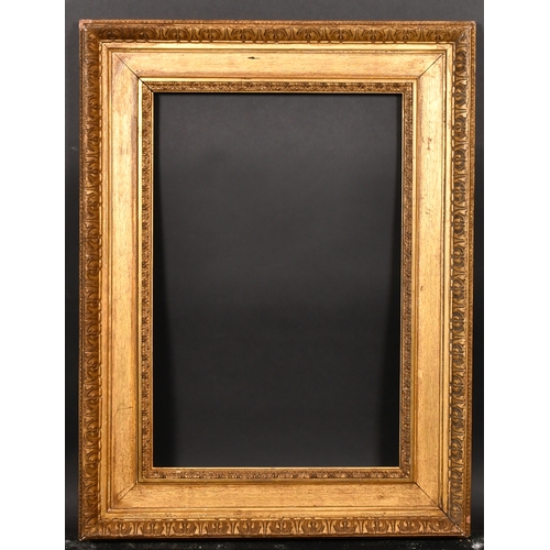 396 - 19th Century English School. A Gilt Composition Watts Frame, rebate 24