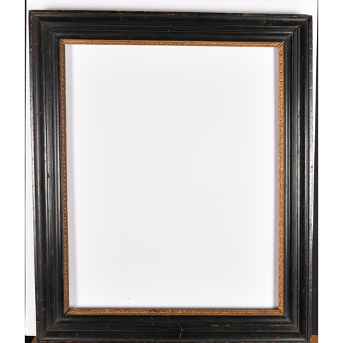 410 - 19th Century Dutch School. A Darkwood Frame, with a gilt slip, rebate 21.75