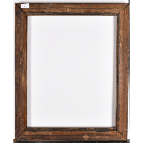 410 - 19th Century Dutch School. A Darkwood Frame, with a gilt slip, rebate 21.75