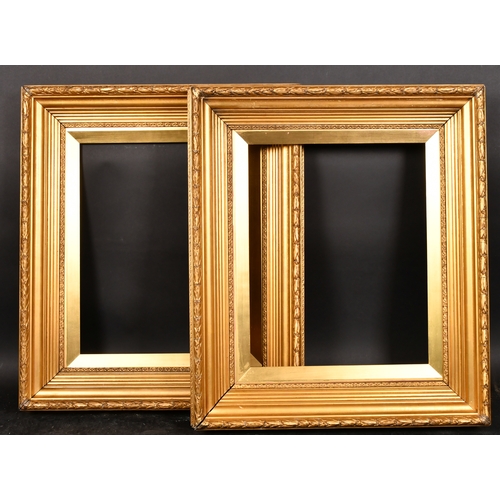 413 - 19th Century English School. A Pair of Gilt Composition Frames, rebate 21