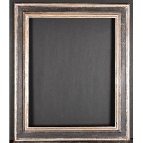 419 - 20th Century English School. A Black and Silver Composition Frame, rebate 20.25