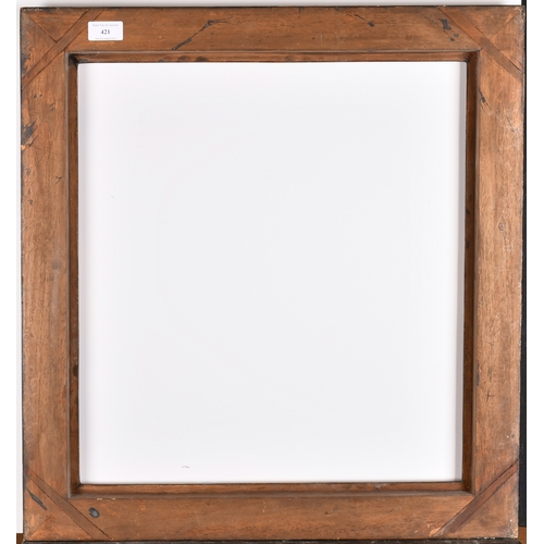 421 - 20th Century English School. A Black and Gold Composition Frame, rebate 20