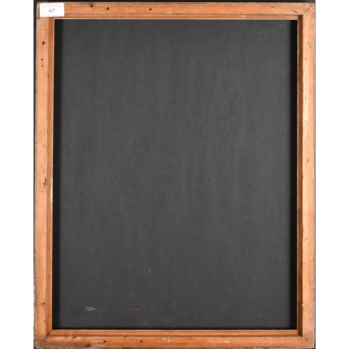 427 - 19th Century English School. A Gilt Composition Hollow Frame, rebate 19.5