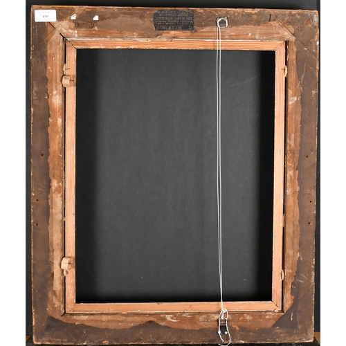 430 - 19th Century English School. A Painted Composition Frame, rebate 19.25