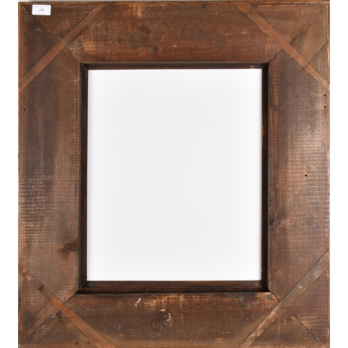 438 - 20th Century English School. A Darkwood Dutch Style Frame, rebate 18.5