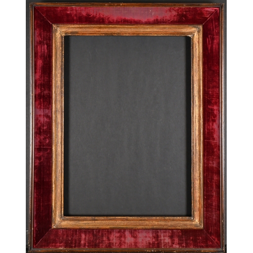 441 - 20th Century European School. A Wooden Frame, with red velvet and a gilt slip, rebate 18.25