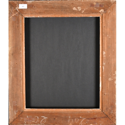 443 - Late 19th Century French School. A Carved Giltwood Frame, rebate 18