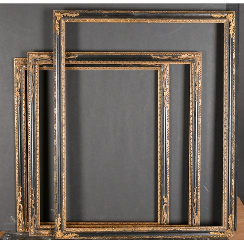 450 - Early 19th Century English School. A Regency Black and Gilt Frame, rebate 15.5