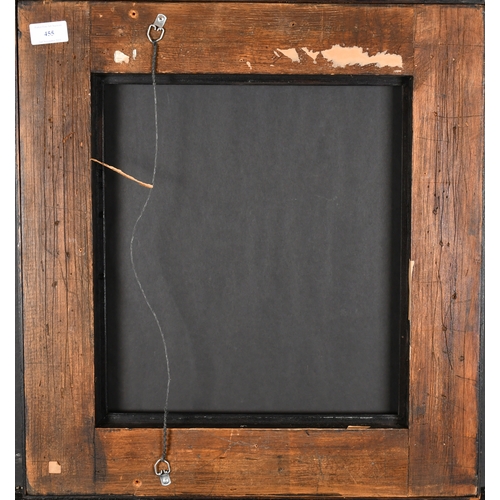 455 - 20th Century English School. A Darkwood Frame, rebate, 14.5