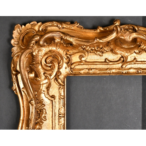 462 - 19th Century English School. A Gilt Composition Frame, with swept and pierced centres and corners, r... 