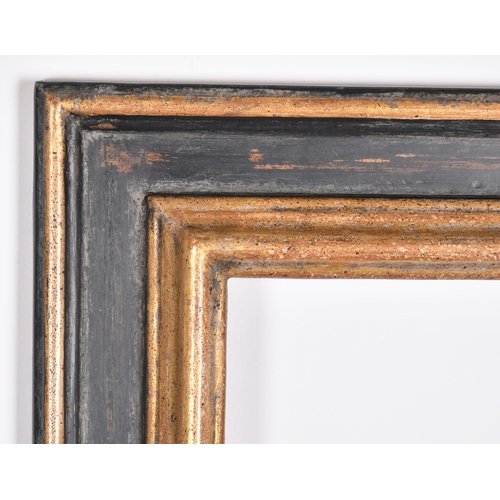 466 - 20th Century English School. A Black and Gilt Composition Frame, rebate 13.25