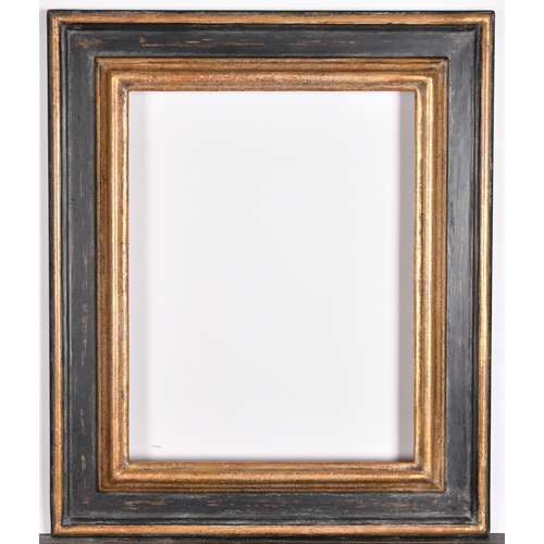 466 - 20th Century English School. A Black and Gilt Composition Frame, rebate 13.25