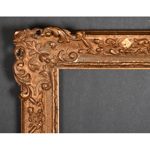 471 - 20th Century European School. A Gilt Composition Frame, with swept and pierced corners, rebate 12