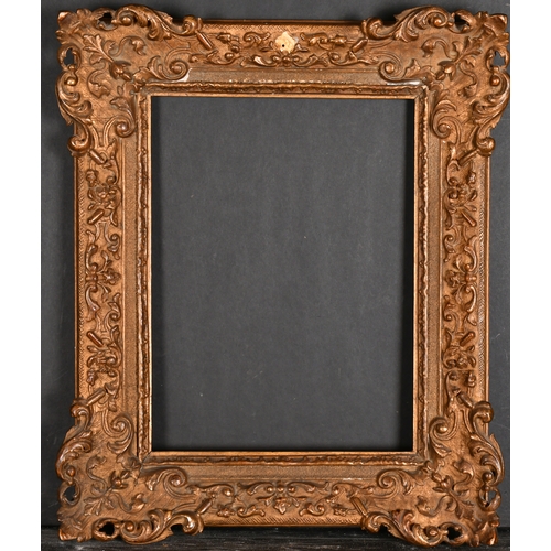 471 - 20th Century European School. A Gilt Composition Frame, with swept and pierced corners, rebate 12