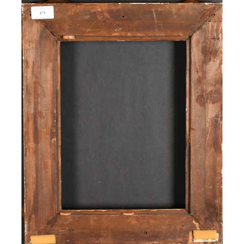 471 - 20th Century European School. A Gilt Composition Frame, with swept and pierced corners, rebate 12