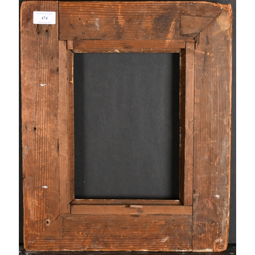 474 - 18th Century Italian School. A Carved Giltwood Frame, rebate 10.5