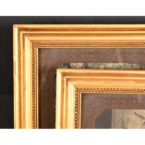 476 - 19th Century English School. A Pair of Gilt Composition Frames, with inset prints and glass, rebate ... 