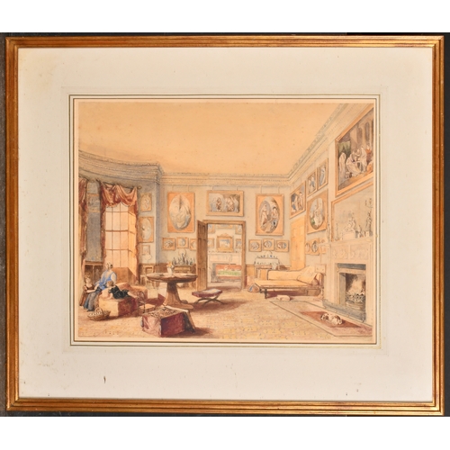 58 - Late 19th Century English School. An Interior Scene, Watercolour, 13