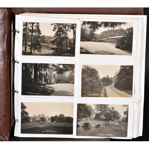 77 - Three large Albums of early 20th century postcards relating to Frensham, Waverley Abbey, Bucks Horn ... 