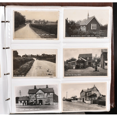 77 - Three large Albums of early 20th century postcards relating to Frensham, Waverley Abbey, Bucks Horn ... 