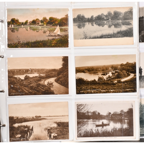 77 - Three large Albums of early 20th century postcards relating to Frensham, Waverley Abbey, Bucks Horn ... 