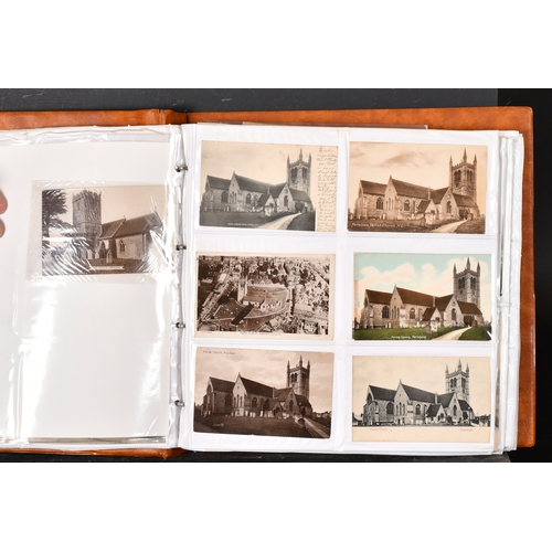 78 - Two large albums of approximately 650 early 20th century postcards relating to Farnham, including Fa... 