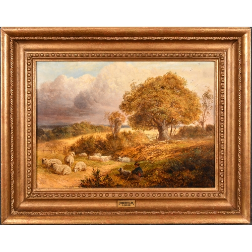 83 - Thomas Whittle (act.1856-1897) British. 'A Bit of Dartford Heath, Kent', Oil on board, Signed and in... 