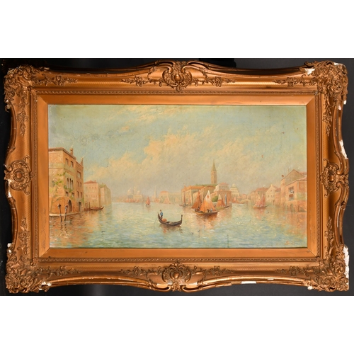 124 - James Salt (1850-1903) British. A Venetian Canal Scene, Oil on canvas, Signed, 18