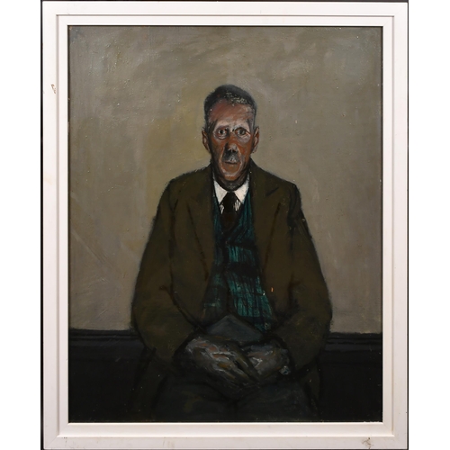 172 - Circle of Ruskin Spear (1911-1990) British. A Portrait of the Artist Laurence Stephen Lowry, Oil on ... 