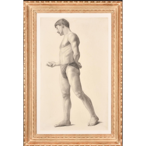 198 - Estella Louise M. Canziani (1887-1964) British. A Standing Male Nude, Pencil, 27