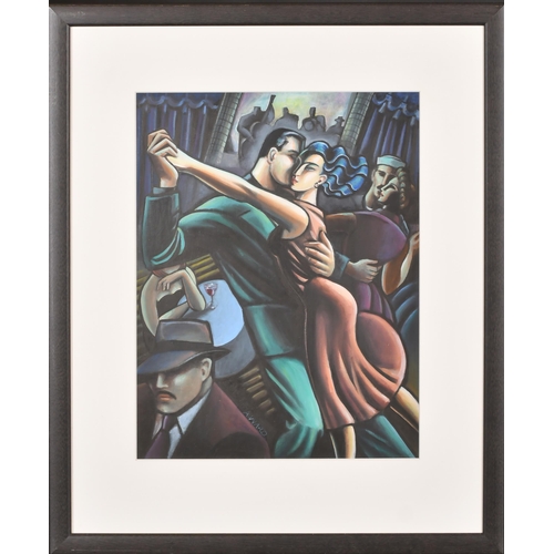 254 - A Ward (20th Century) British. A Dancing Couple, Acrylic, Signed, 14.5