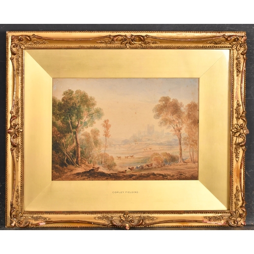 28 - Anthony Vandyke Copley Fielding (1787-1855) British. An Extensive Landscape, Watercolour, Signed and... 