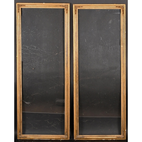 302 - 19th Century English School. A Pair of Gilt Composition Frames, with inset glass, rebate 51