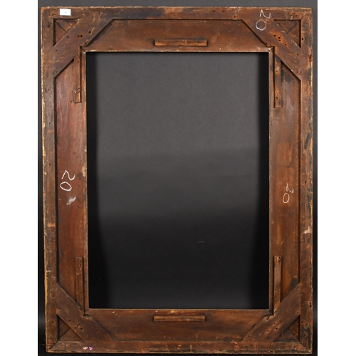 321 - 19th Century English School. A Painted Composition Frame, with swept centres and corners, rebate 37