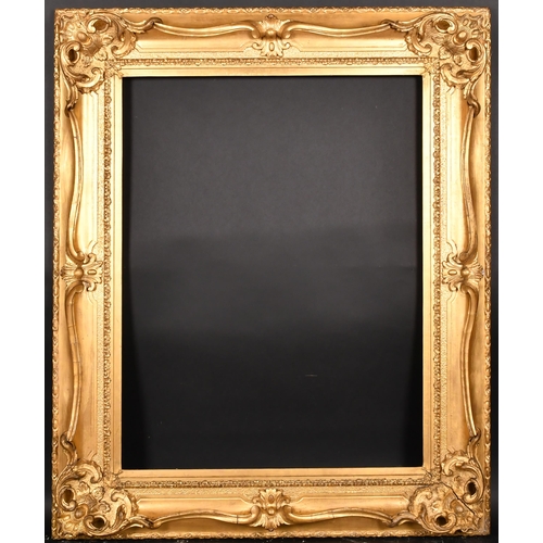 322 - 19th Century English School. A Gilt Composition Frame, with swept centres and corners, rebate 36