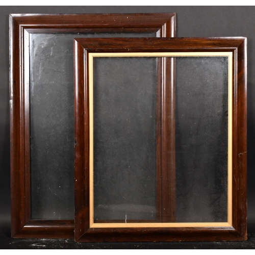 345 - Early 20th Century English School. A Darkwood Frame, with inset glass, rebate 30.25