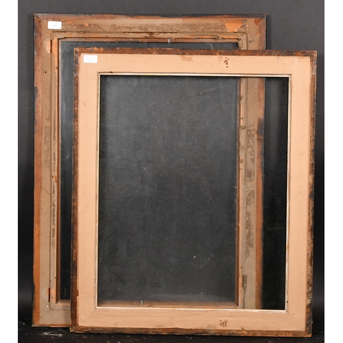 345 - Early 20th Century English School. A Darkwood Frame, with inset glass, rebate 30.25