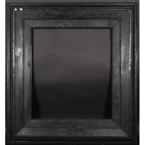 357 - 19th Century European School. A Black Painted Bolection Frame, rebate 29