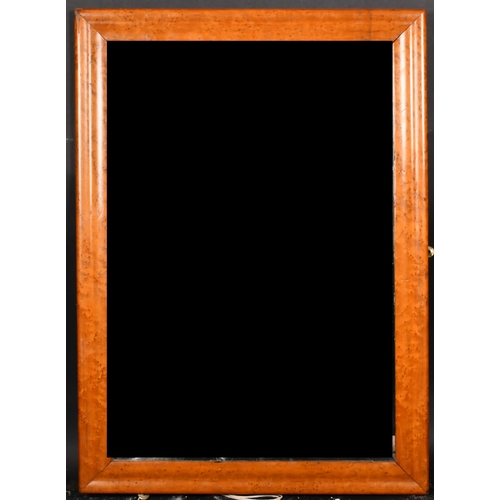 360 - 19th Century English School. A Maple Frame, with inset mirror glass, rebate 28.5